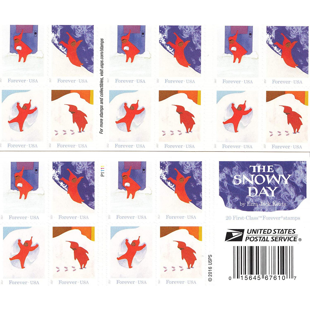 (2017) USPS Snowy Day Forever Postage Stamps