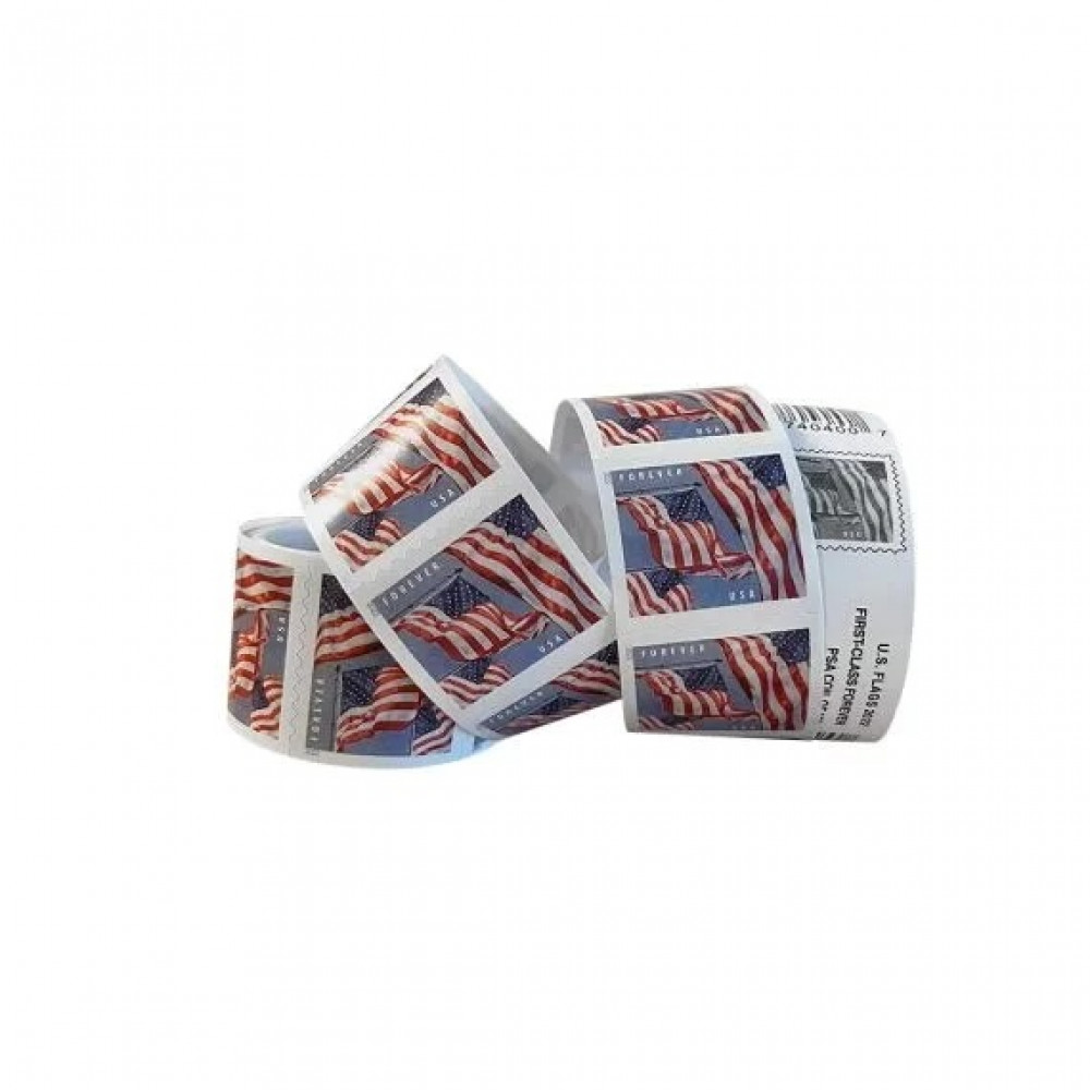 (2022) USPS Forever American Flag Stamps Rolls